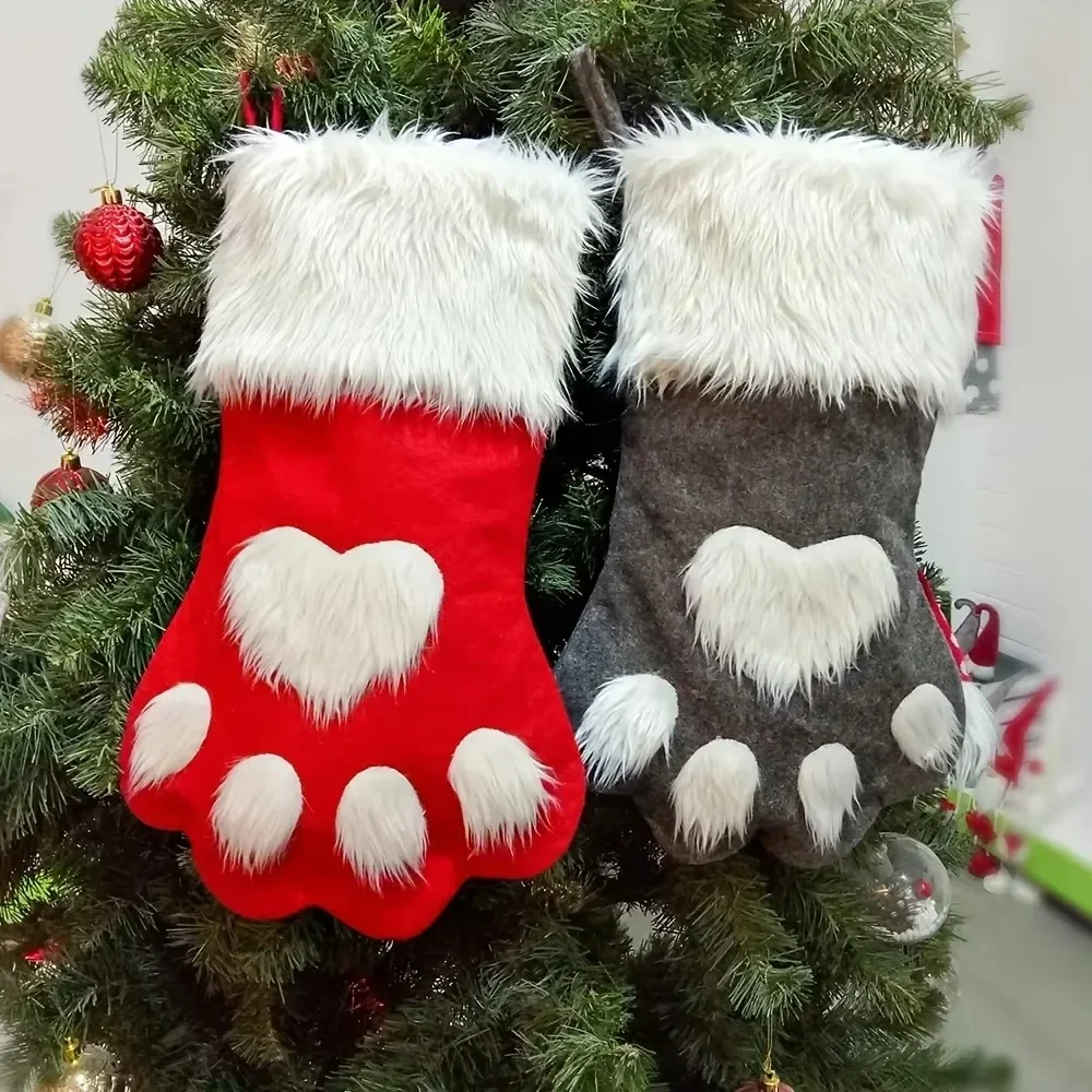 Christmas Stocking Hanging - Рождественские носки с принтом в виде